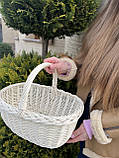 Плетений кошик для Пасхи, середнього розміру «Багажова", фото 3