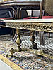 Журнальний стіл із натурального оніксу та справжньої бронзи (Бельгія), фото 4
