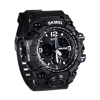 Camotec ЧАСЫ СПОРТИВНЫЕ SK1155 Black, тактические часы, военные часы черные, мужские часы туристические