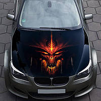 Наліпка / Стікер на Капот Авто Демон  Вінілова плівка для машини Зробимо для Вашого авто Будь-який дизайн