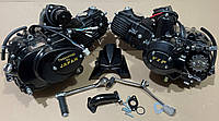 Двигатель 125 кубов, Двигатель DELTA, ALFA, ACTIVE - 125 ( Механика, чугунный цилиндр, Чёрный)