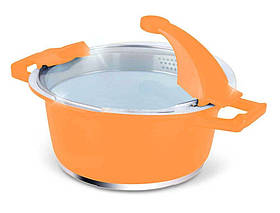 Каструля 3,3 л. Barton Steel BS 6924 orange - MegaLavka