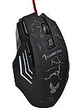 Мишка дротова ігрова Gaming Mouse X7 8890, чорна, фото 2