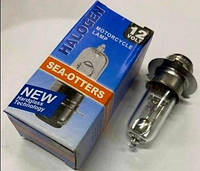 Лампа фары для скутера 12V35/35W, P15d-25-3, Лампочка для скутера (3 уса, Белый)