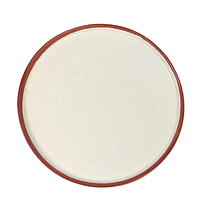 Тарілка кругла з бортиком 29 см "Капучино red"