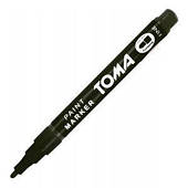 Тонкий масляний маркер Toma 1,5 мм, чорний