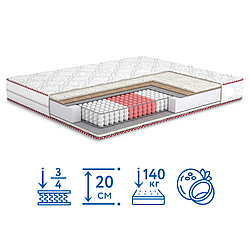 Ортопедичний матрац Marsalla / Марсала з блоком незалежних пружин серії red Four