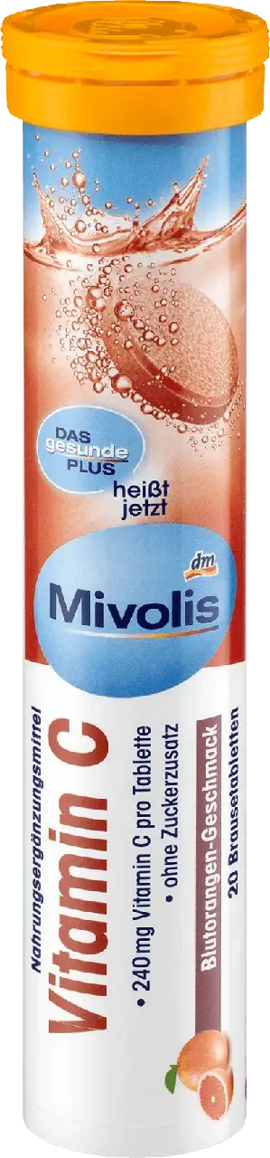 MIVOLIS Vitamin C, Вітаміни Шипучі пігулки №20