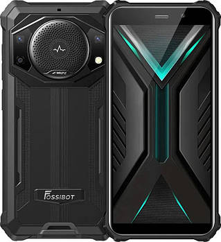 Смартфон FOSSiBOT F101 4/64Gb Black, IP69K, 4 ядра, Helio A22, 24+5+0,3/8 Мп, IPS 5,45", 10600mAh