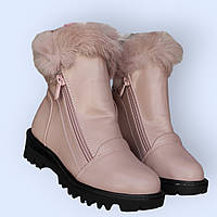 Євро Зимові черевики з опушкою Рожеві для дівчинки 28 (18,5)29 (19,5)30 (20)32 (21)