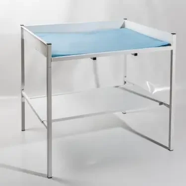 Пеленальний столик для новонароджених медичний Атон СП-П металевий сповивальний стіл для поліклініки