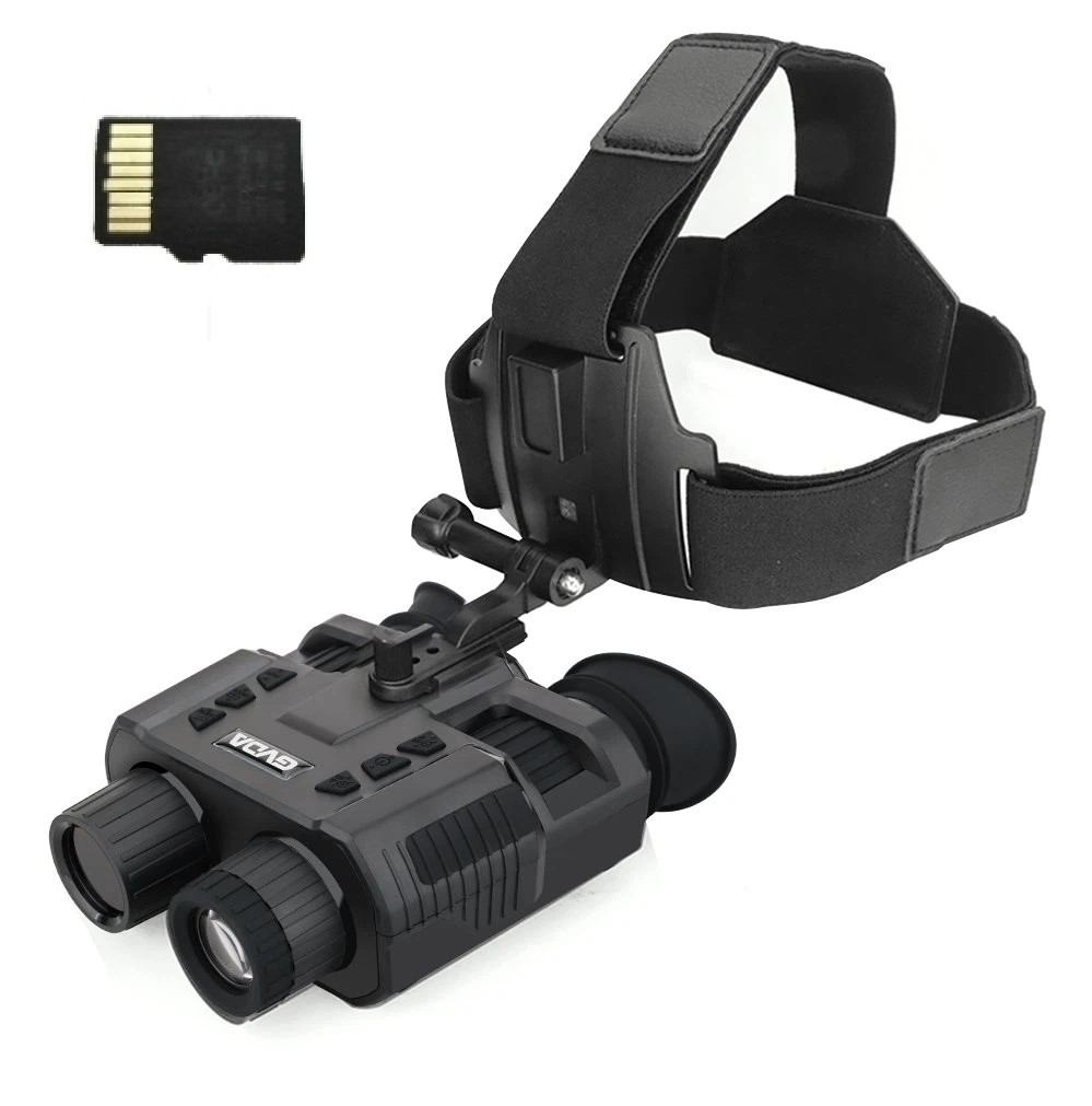 Тактичний бінокуляр нічного бачення GVDA918 (до 400м) 1080P з кріпленням на голову та картою пам'яті на 64Гб, фото 1