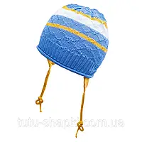 Демисезонная шапка для мальчика TuTu арт. 3-003047(40-44, 44-48) 40-44 см., Голубой