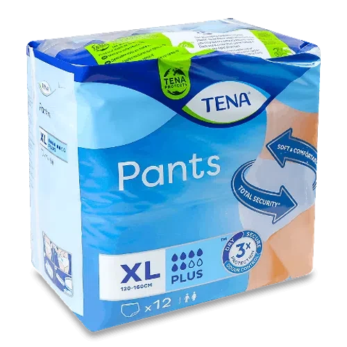 Труси-підгузники для дорослих Tena Pants PLUS 4 Extra Large 12 шт. (120-160 см)