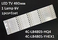 LED подсветка TV 28" HR-66815-4503 LD2QD2U1-C-K 4C-LB4805-HQ4 YHF-4C 48FS3003, 48FS3750TAAA, LED-28D1070 1 шт.