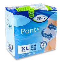 Трусики-підгузники для дорослих Tena Pants PLUS 4 Extra Large 12 шт. (120-160 см)