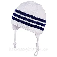 Демисезонная шапка для мальчика TuTu арт. 3-004628 (36-40, 40-44) 36 см., Синий