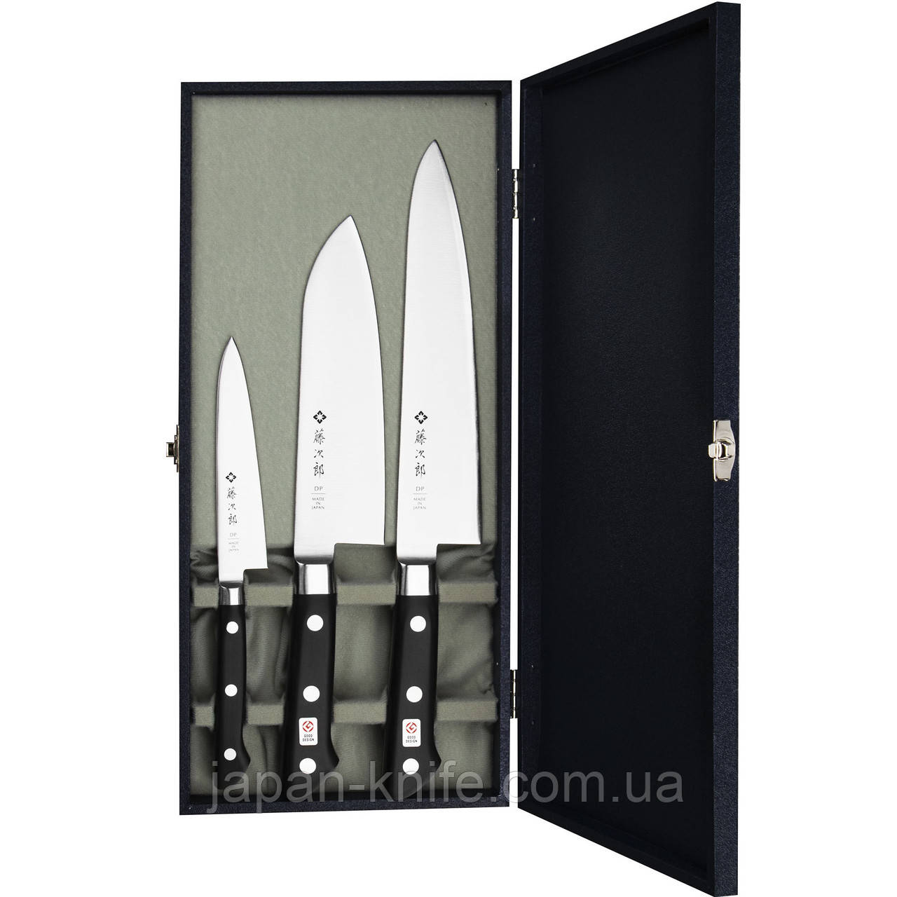 Набір з 3х кухонних ножів Tojiro DP-GIFTSET-D, фото 1