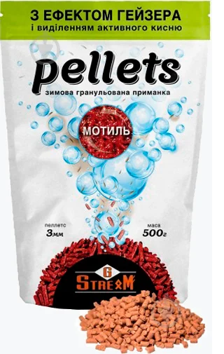 Прикормка G.Stream Pellets Мотиль (ефект гейзера) 500г