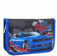 Пенал жесткий одинарный Street racing 20,5x13x3,2 см Smart