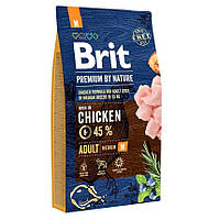 Сухий корм для дорослих собак середніх порід Brit Premium Adult M з куркою, 8 кг
