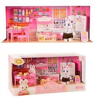 Игрушечный набор с флоксовыми животными "Miliya: Кухня" Toys Shop