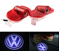 Подсветка дверей с логотипом авто Volkswagen VW Golf 4 / Bora / Caddy / Touran  Подсветка в двери Гольф 4