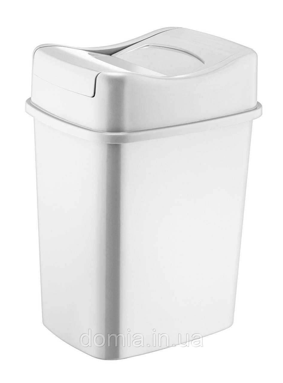 Сміттєвий бак "Whirlpool" №2 із прямокутною з кришкою AKAY PLASTIK ТУРЕЧЧИНА 4л. АК 746