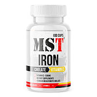Витамины и минералы MST Iron Chelate Plus Vitamin C, 100 капсул