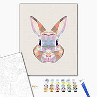 Картина по номерам «Кролик у мозаїці»