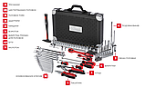 Набір інструментів професійний 1/4" і 1/2", 119 одиниць INTERTOOL ET-7119, фото 8