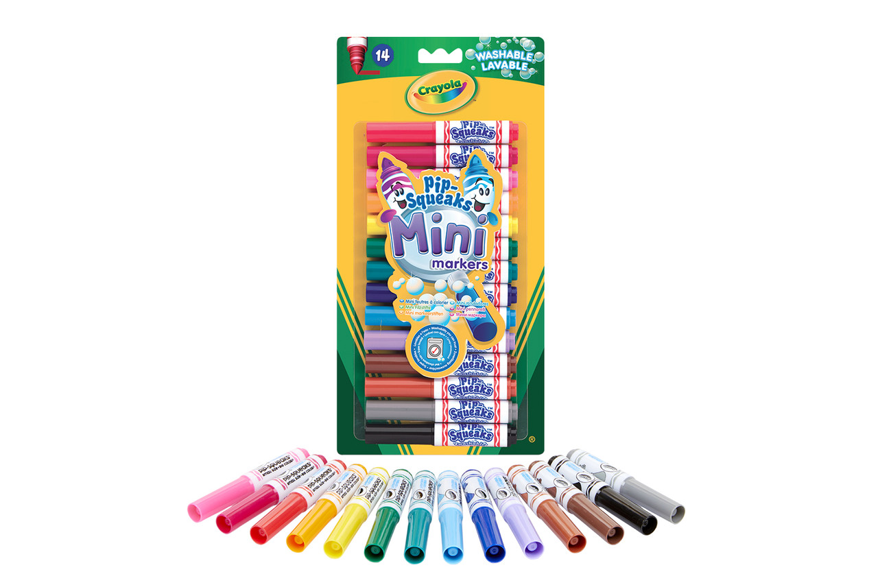 Уценка. Набор мини-фломастеров Washable (14 шт) Pip-squeaks Mini Markers Crayola 8343 - фото 1 - id-p2095845335