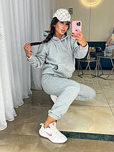 Стильний жіночий костюм на флісі, тканина "Тринитка" 46, 48, 52, 54 розмір 46, фото 4