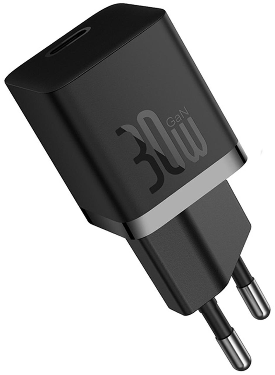 Мережевий зарядний пристрій Baseus GaN5 Fast Charger 1C 30W, Black (CCGN070401)