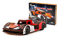 Деревянный 3D конструктор "Racing Car" Puz-26916 146 дет., Порше р. модели 22*9*5 см. PuzzleOk