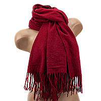 Женский кашемировый шарф LuxWear S128010 темно-красный