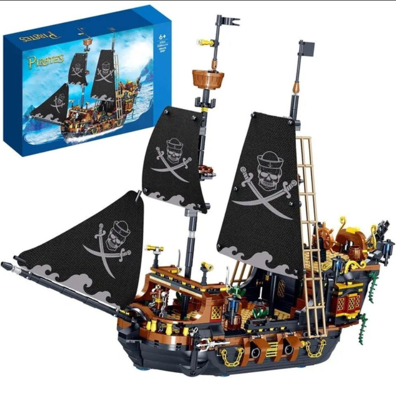Конструктор Пиратский Корабль Pirates' ship 1328 деталей.