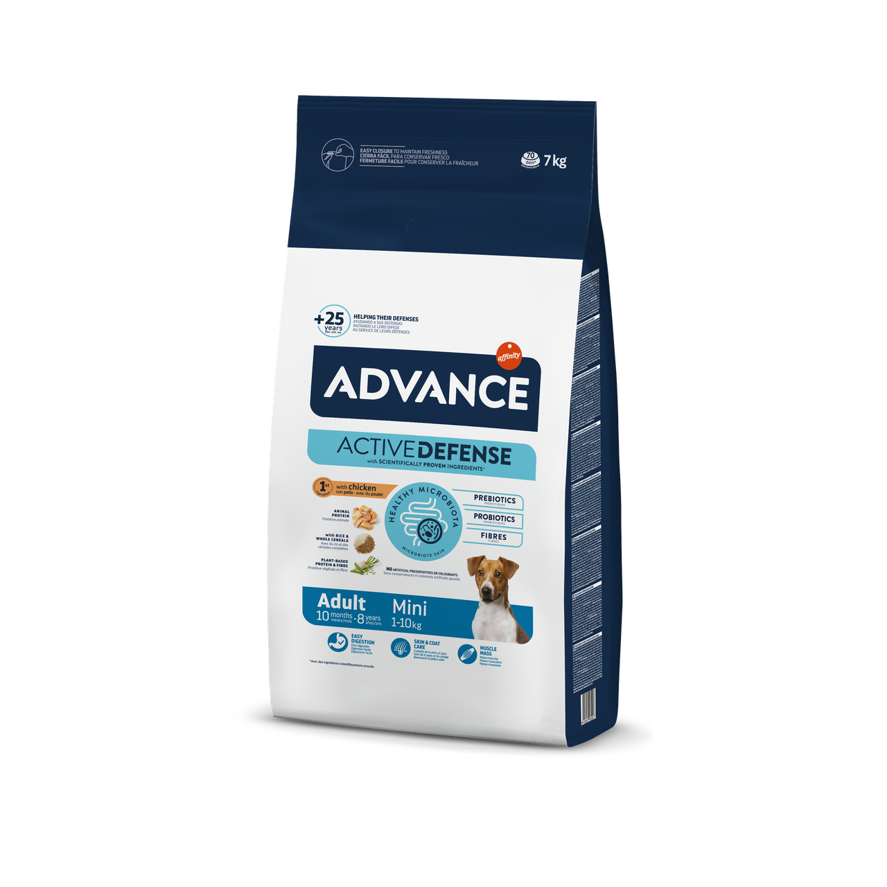 Сухий корм для дорослих собак малих порід Advance (Едванс) Adult Mini з м'ясом курки 7 кг, фото 1