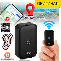 Найкращий Міні GPS-трекер 2024 QZT GF-21 Pro Original ТОЧНИЙ з HD Мікрофоном GSM Прослушка Диктофон Жучок