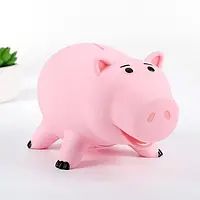 Копилка свинка ярко розовая Piggly bank для детей, копилка в виде Свиньи