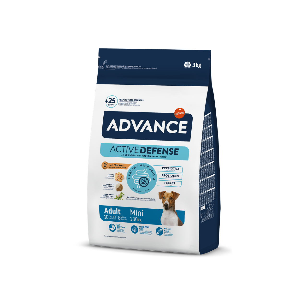 Сухий корм для дорослих собак малих порід Advance (Едванс) Adult Mini з м'ясом курки 3 кг, фото 1