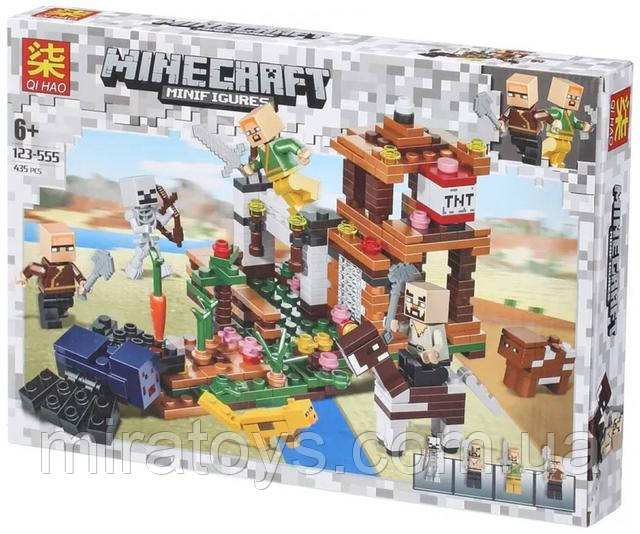 Конструктор 123-555 Майнкрафт "Бій на фортеці"