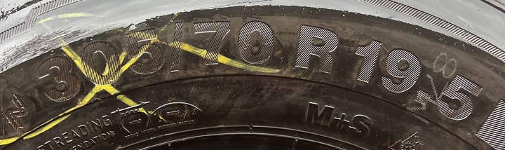 Шина б/у вантажна 305/70R19.5 Continental Conti Hybrid HS 3, фото 6
