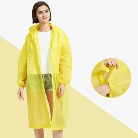 Плащ дощовик для підлітків та дорослих Зріст 170 см Жовтий (14088)