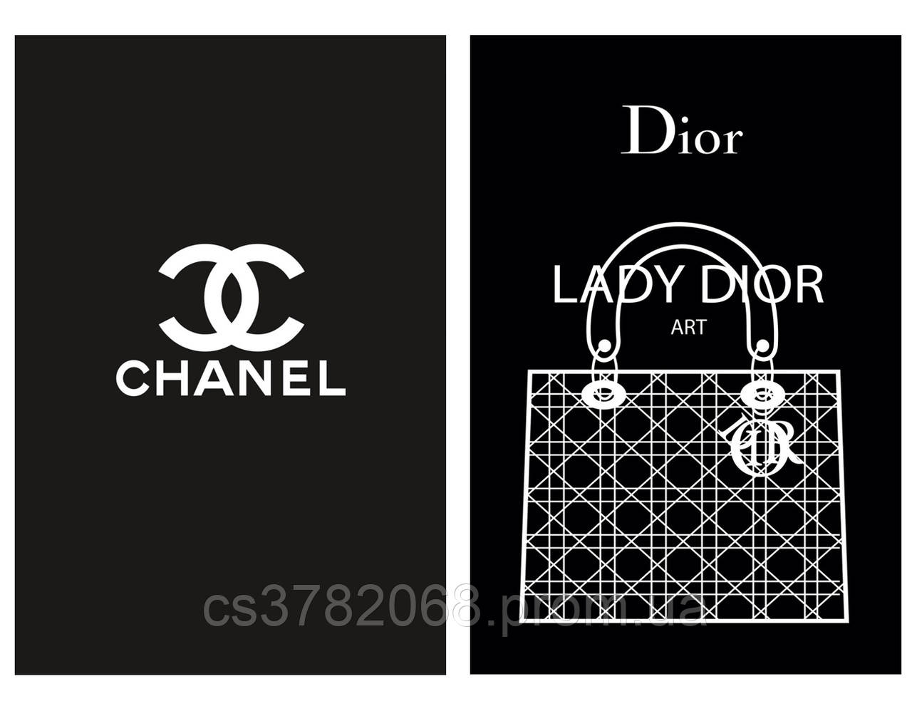 Комплект з 2-х брендових щоденників для жінок: діловий блокнот Шанель + D.I.O.R, щоденники А5
