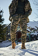 Зимние боевые штаны Terra Hot, армейские мужские штаны пиксель, теплые на флисе для военных