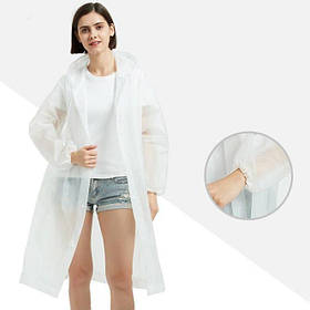 Плащ дощовик для дорослих Зріст 170 см Білий (14000)