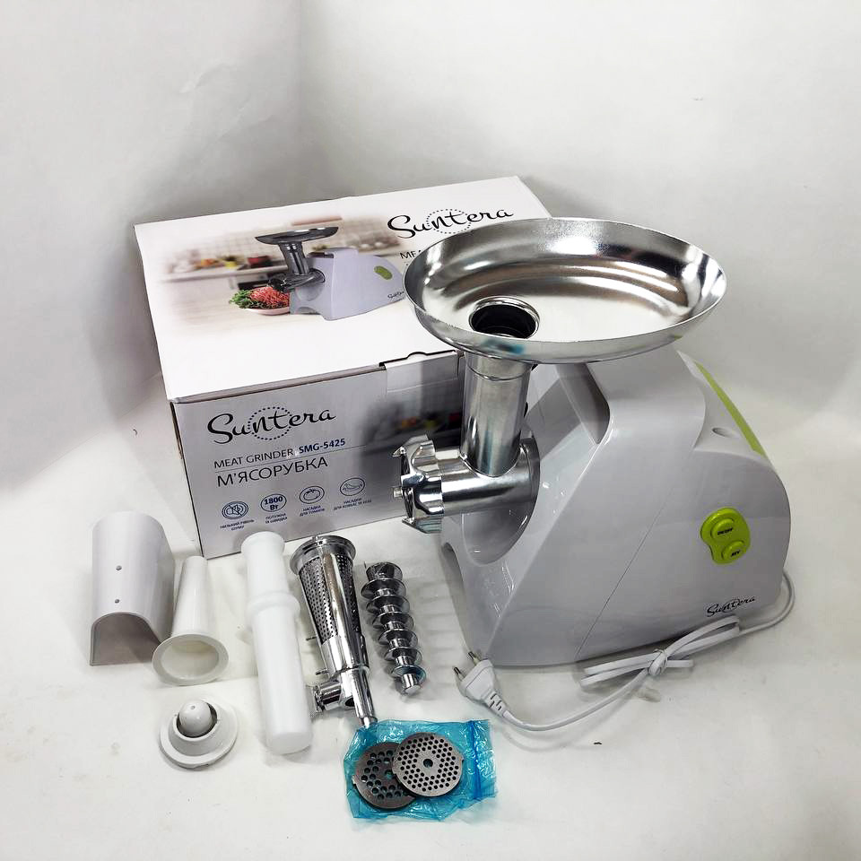 Кухонна універсальна м'ясорубка Suntera SMG-5425W, Електро м'ясорубка-соковижималка кухонна для дому DW-32