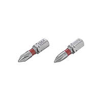 Комплект викруткових насадок PH1 1/4" * 25 мм, S2, уп. 2 од., STORM INTERTOOL VT-0217 STP