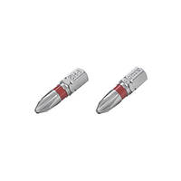 Комплект викруткових насадок PH2 1/4" * 25 мм, S2, уп. 2 од., STORM INTERTOOL VT-0218 STP